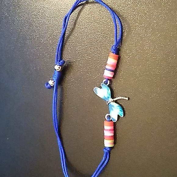 BBTO Gorgeous Dragonfly Bracelet w Blue Cording up to 10 inches - Picture 4 of 6